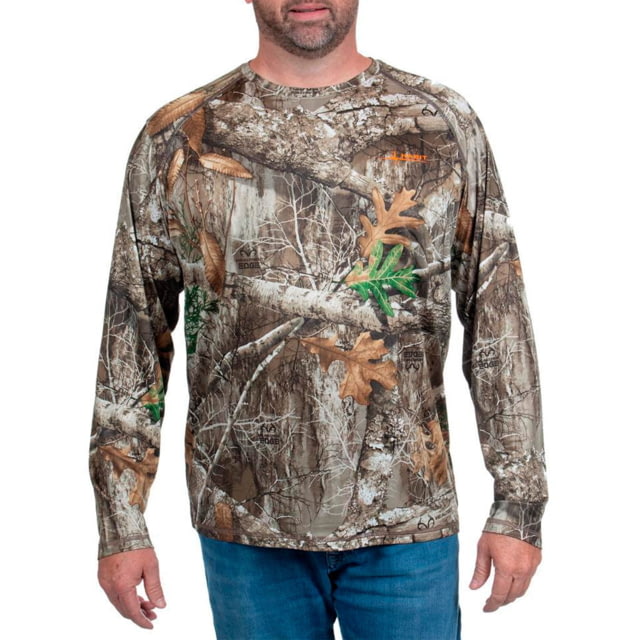 Habit Men's Siesta Cape Long Sleeve Perf Tee - Men's Extra Large Realtree Edge 1409640