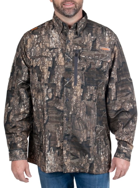 Habit Hatcher Pass Camo Guide Long Sleeve Shirt - Mens Realtree Timber Large