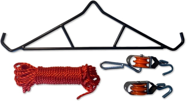 HALF RACK Deer Gambrel Hoist Kit Black/Red Large