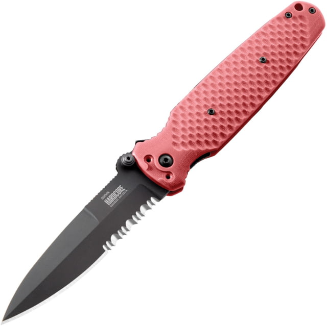 Hardcore Hardware HHA Covert 01 Linerlock BlkRd HBBCOVERT01BKRD - Hardcore Hardware