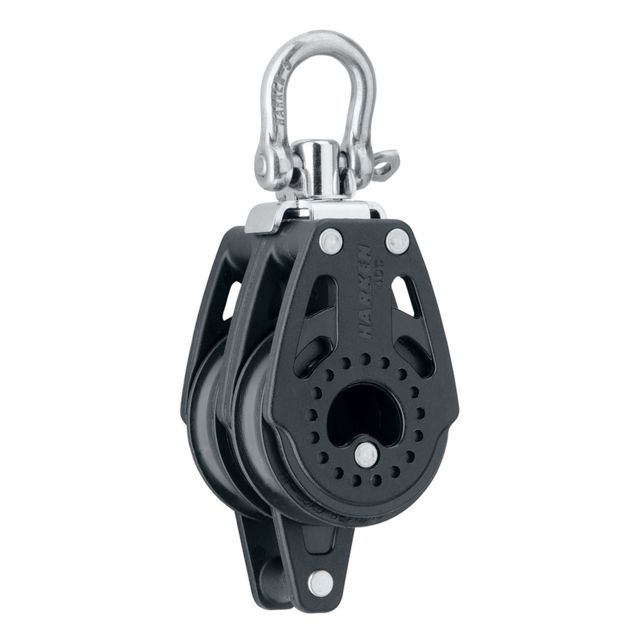 Harken Carbo Air Double Swivel Block w/Becket 40mm