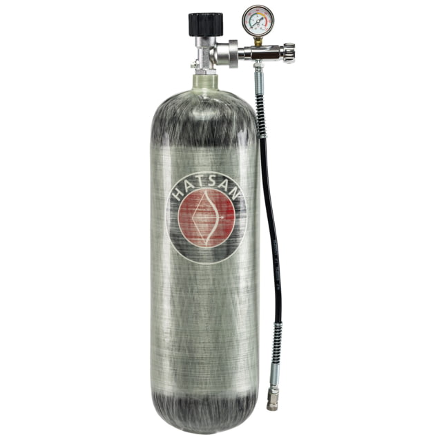 Hatsan TactAir 6.8L CF Fill Tank w/ Valve & Fill Kit Silver - Hatsan