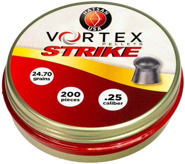 Hatsan Vortex Strike Pellets .25 24.70gr 200 Rounds