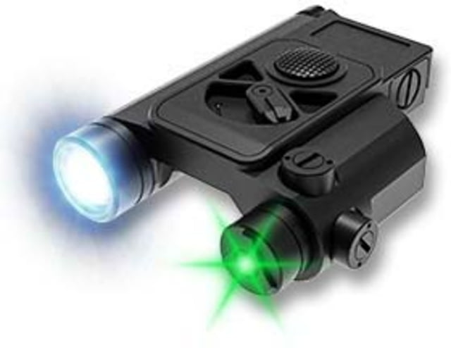 Hawk Gazer FLG-21 LED Flashlight/Green Laser Combo Low Profile Black - Hawk Gazer