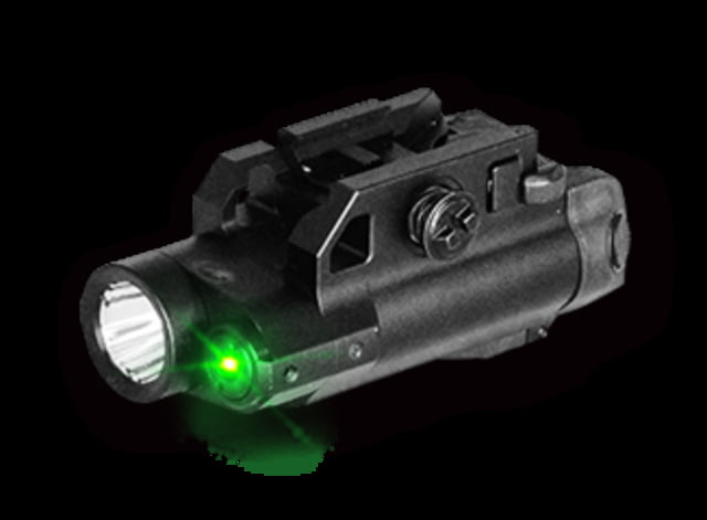 Hawk Gazer FLG-7 LED Flashlight/Green Laser Combo Black Low Profile - Hawk Gazer