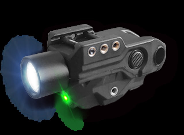 Hawk Gazer FLG-9T LED Flashlight/Green Laser Combo Black Low Profile - Hawk Gazer