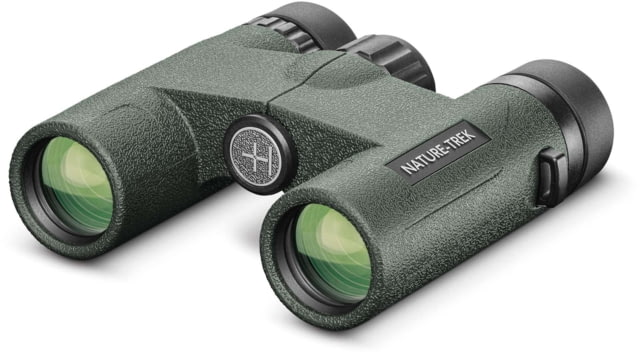 Hawke Sport Optics Compact Nature Trek 8x25mm Roof Prism Binoculars Rubber Green - Hawke Sport Optics