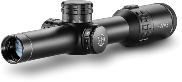 Hawke Sport Optics Frontier 30 LPVO Rifle Scope 1-6x24mm 30mm Tube SFP Tactical Dot IR Reticle Black - Hawke Sport Optics