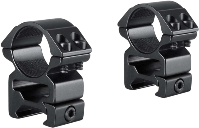 Hawke Sport Optics Match Series Weaver Scope Rings - 2 Pieces 1in High Black - Hawke Sport Optics