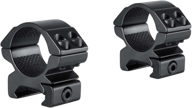 Hawke Sport Optics Match Series Weaver Scope Rings - 2 Pieces 1in Low Black - Hawke Sport Optics