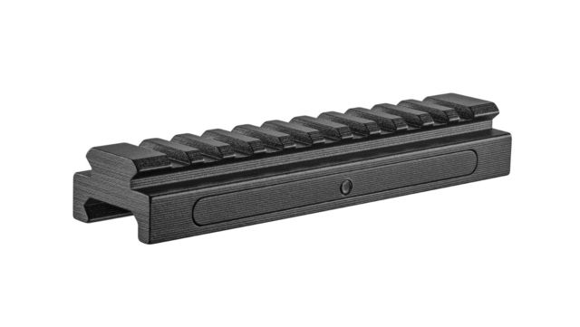 Hawke Sport Optics Picatinny to Picatinny Tactical Rails 1/2in Riser 5in Long Black - Hawke Sport Optics