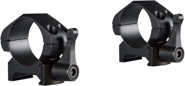 Hawke Sport Optics Precision Steel 1in Rings Weaver w/ Lever - 2-Pieces Low Black - Hawke Sport Optics