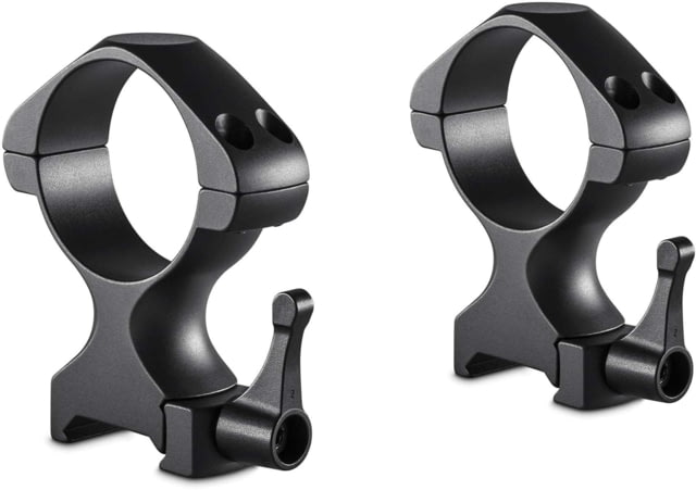 Hawke Sport Optics Precision Steel 34mm Rings Weaver w/ Lever - 2-Pieces High Black - Hawke Sport Optics
