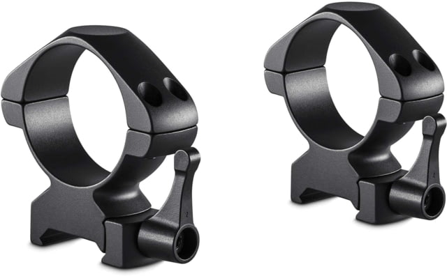 Hawke Sport Optics Precision Steel 34mm Rings Weaver w/ Lever - 2-Pieces Low Black - Hawke Sport Optics
