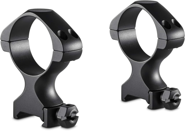 Hawke Sport Optics Precision Steel 34mm Rings Weaver w/ Nut - 2-Pieces High Black - Hawke Sport Optics