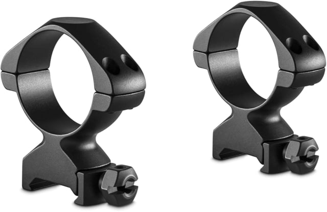 Hawke Sport Optics Precision Steel 34mm Rings Weaver w/ Nut - 2-Pieces Medium Black - Hawke Sport Optics