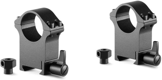 Hawke Sport Optics Professional Steel 1in Weaver Scope Rings - 2-Pieces Extra High Black - Hawke Sport Optics
