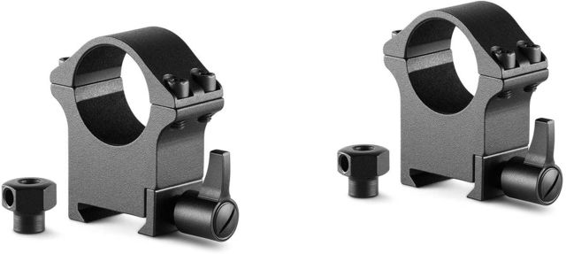 Hawke Sport Optics Professional Steel 1in Weaver Scope Rings - 2-Pieces High Black - Hawke Sport Optics