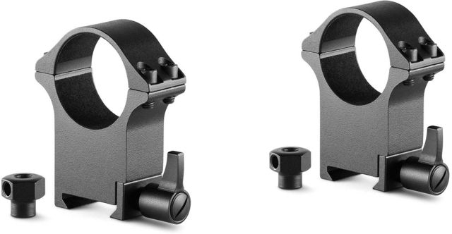 Hawke Sport Optics Professional Steel 30mm Weaver Scope Rings - 2-Pieces Extra High Black - Hawke Sport Optics