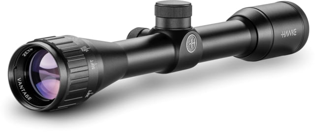 Hawke Sport Optics Vantage Rifle Scope 4x32mm AO 1in SFP Mil Dot Reticle Black