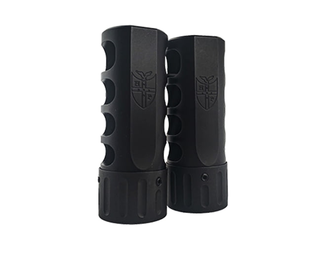 Hawkins Precision Backdraft Self-Timing Muzzle Brakes 6.5mm 5/8-24 Black Nitride 1.0in - Hawkins Precision