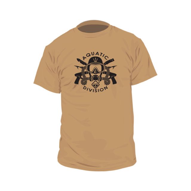 Hazard 4 Aquatic Division Cotton T-Shirt - Men's Coyote Small - Hazard 4