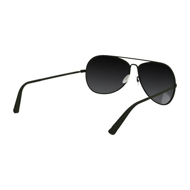 Hazard 4 Daisycutter Modern Large Aviator Sunglasses Men's OD Frame Gray Lens - Hazard 4