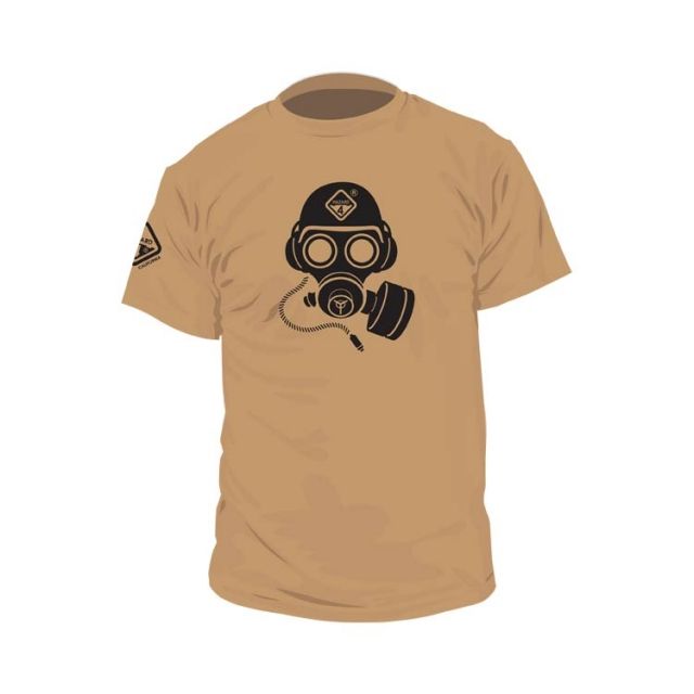 Hazard 4 Gas Mask Cotton T-Shirt - Men's Coyote Extra Small