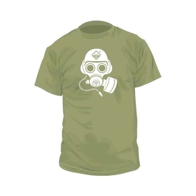 Hazard 4 Gas Mask Cotton T-Shirt - Men's OD Green Medium