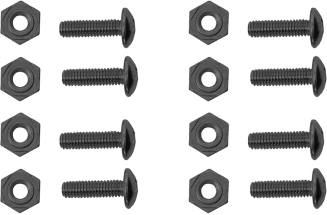 Hazard 4 HardPoint 4M15mm Screw and Nut Set Pack of 8 Black
