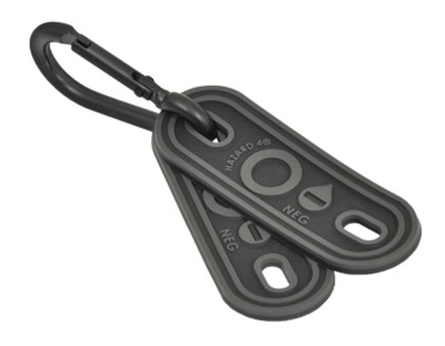Hazard 4 Blood Type Boot Lacer Markers 2-Pack O- Black One Size - Hazard 4