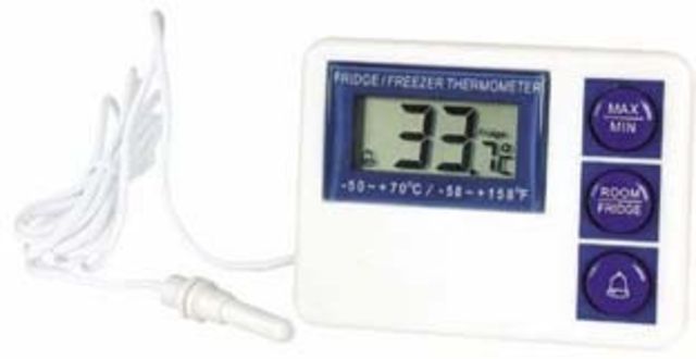 VWR Digital Refrigerator/Freezer Thermometer with Alarm  Vwr FRIDGE/FREEZER Thermometer