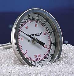HB Instrument Company Dual-Scale Bi-Metal Dial Thermometers 225 Mm 87/8" Stem Length