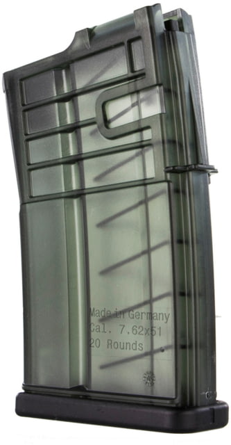Heckler & Koch Rifle Magazine, MR762, 7.62mm, 20 Round, Clear, 1 Pack, Polymer, 20, 234708S in US
