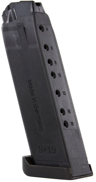 kler & Koch Steel Pistol Magazine USP9 Expert 9mm Luger 18 Round Black 18 Ammo