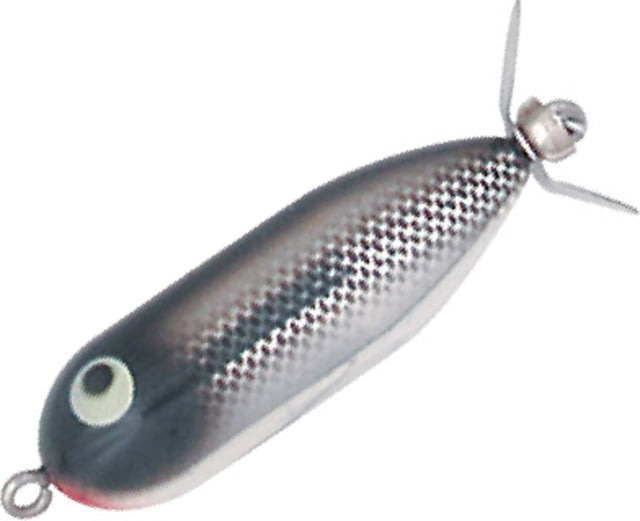 Heddon Tiny Torpedo Topwater Prop Bait 1-7/8in 1/4 oz Black Shiner