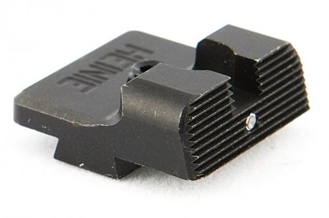 Heinie Glock Ledge Rear Sight w/ Single Tritium Insert Black - Heinie