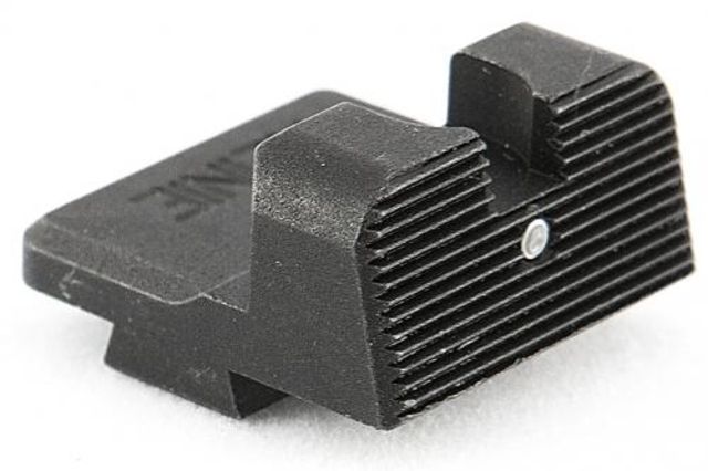 Heinie Glock Suppressor Ledge Tactical Rear Night Sight w/ Tritium Insert Black - Heinie