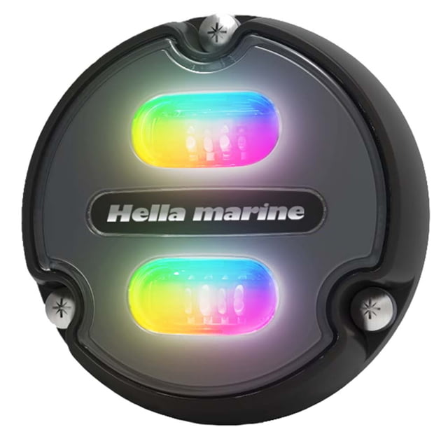 Hella Marine Apelo A1 RGB 1800 Lumens LED Underwater Light w/ Black Housing Charcoal Lens