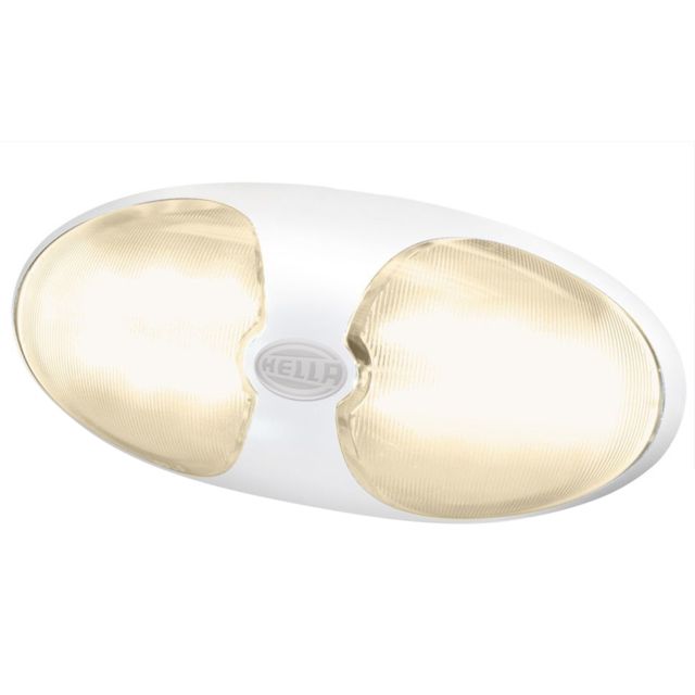 Hella Marine DuraLED 12 Interior/Exterior LED Lamp w/ White Housing Warm White