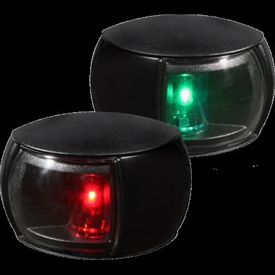 Hella Marine NaviLED Port / Starboard 2W LED Light w/ Housing Pair 2nm Clear Lens/Black Housing