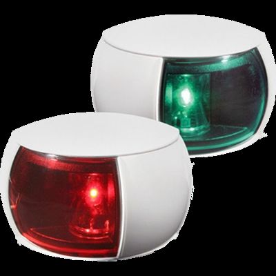 Hella Marine NaviLED Port / Starboard 2W LED Light w/ Housing Pair 2nm Colored Lens/White Housing