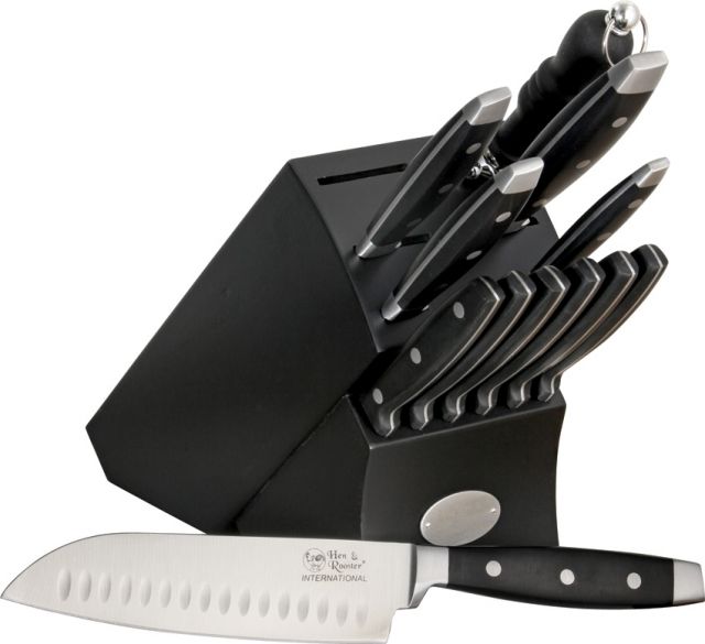Hen & Rooster 13 Piece Kitchen Knife Set - Hen & Rooster
