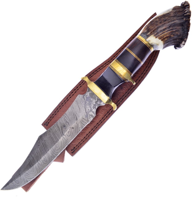 Hen & Rooster Bowie Deer Stag Damascus - Hen & Rooster