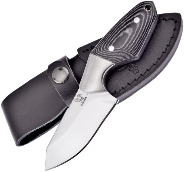 Hen & Rooster Fixed Blade Black Pakkawood Knife 2.63" mirror finish stainless blade Black pakkawood handle - Hen & Rooster