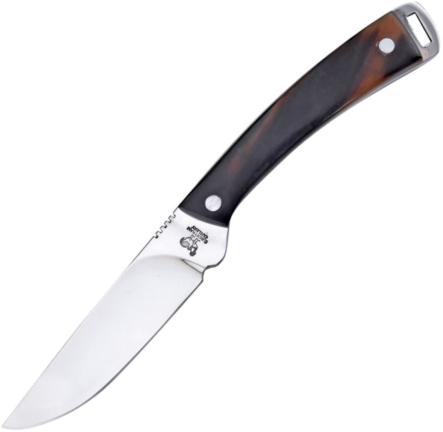 Hen & Rooster Fixed Blade Ox Horn Knife 3.25" mirror finish 440 stainless blade Ox horn handle - Hen & Rooster