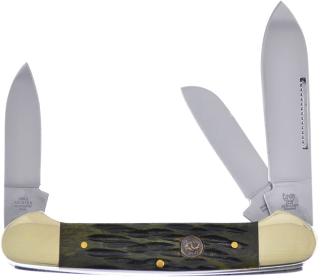 Hen & Rooster Gunboat Antique Green Bone - Hen & Rooster