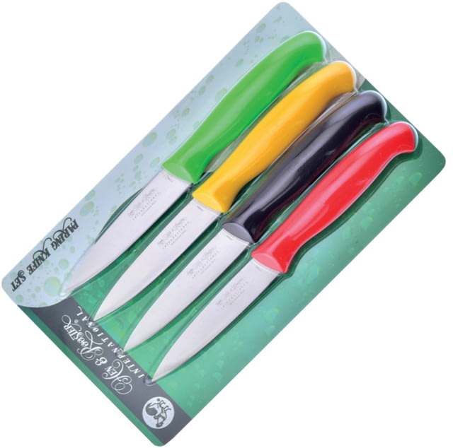 Hen & Rooster Paring Knife Set 3.5" satin finish 4116 stainless blade ABS handle - Hen & Rooster