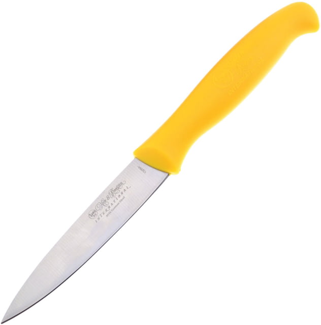 Hen & Rooster Paring Knife Yellow 3.5" satin finish 4116 stainless blade Yellow ABS handle - Hen & Rooster