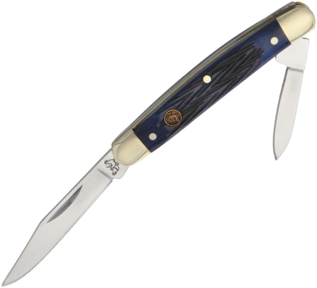 Hen & Rooster Pen Knife Blue Pick Bone Folding KnifeClip and PenBluePick Bone Handle - Hen & Rooster